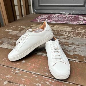Zara White Basic Sneakers / Size 10 US